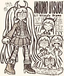 utsugi kotoko from danganronpa (series) by josh-s26