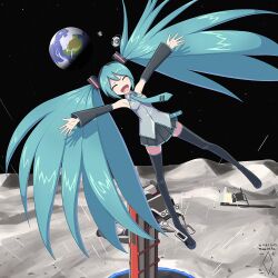 hatsune miku from portal (series) by digiral