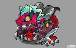 megalogrowmon from digimon by sinobali