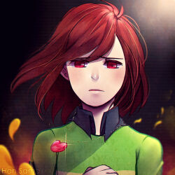 chara (undertale) from undertale by han sama