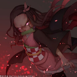 kamado nezuko from kimetsu no yaiba by zhaoyebai