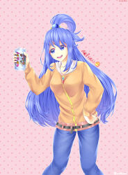 aqua (konosuba) from kono subarashii sekai ni shukufuku wo!