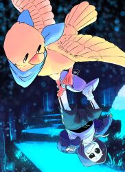 bird that carries you over a disproportionately small gap from original by themidnightsunset