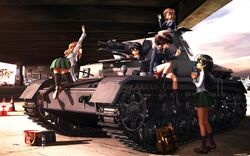 akiyama yukari from girls und panzer