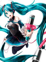 hatsune miku from vocaloid by memai