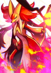 delphox from pokemon by tenebscuro