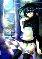 black rock shooter (character) from black rock shooter by a-er (akkij0358)