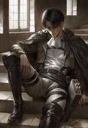 levi (shingeki no kyojin) from shingeki no kyojin