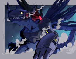 metalgreymon (virus) from digimon by sei (seiryuuden)