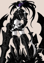 insane black rock shooter from black rock shooter