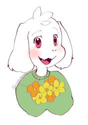 asriel dreemurr from undertale by ikkakutenma
