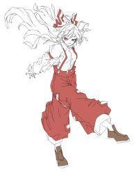 fujiwara no mokou from touhou by isagi