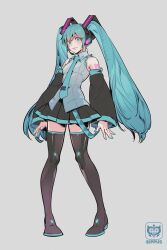hatsune miku from vocaloid by ippus