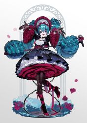 hatsune miku from vocaloid by reniirean
