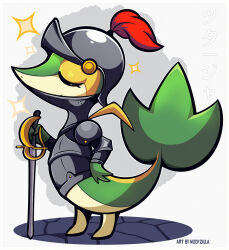 snivy from pokemon by woofzilla