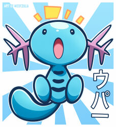 wooper from pokemon by woofzilla