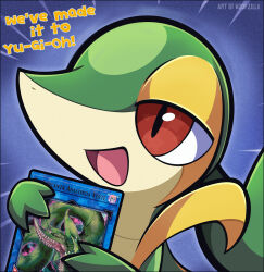 snivy from pokemon by woofzilla