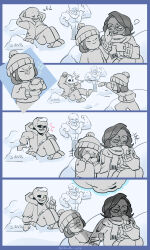 frisk (undertale) from original by skelelin