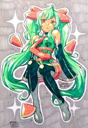 hatsune miku from vocaloid by ariamikukanzaki
