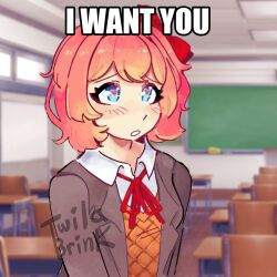 sayori (doki doki literature club) from doki doki literature club by twila brinkk