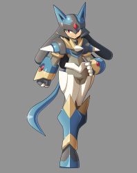 lucario from mega man (series) by ultimatemaverickx