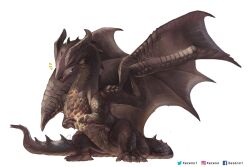 fatalis from monster hunter (series) by xezeno