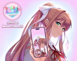 monika (doki doki literature club) from doki doki literature club by satchely