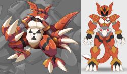 guilmon from digimon by ultimatemaverickx