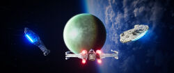 millennium falcon from star wars