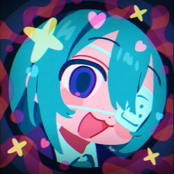 hatsune miku from monitoring (vocaloid)