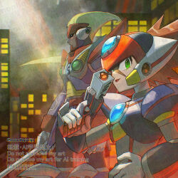 axl (mega man) from mega man (series) by yamanashi taiki