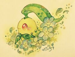 chikorita from pokemon by yukichi 0611