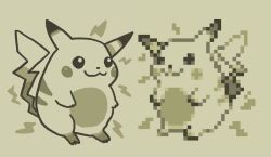 pikachu from pokemon by hinekure