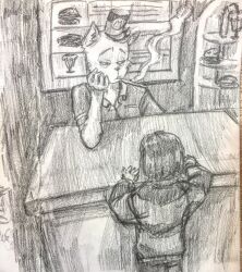 burgerpants from undertale by angstyhikka