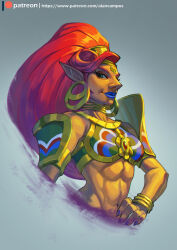 urbosa from the legend of zelda by alan campos