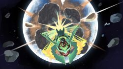 mega rayquaza from pokemon by nganlamsong