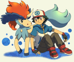 ash ketchum from pokemon by cyaneko