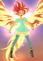 sunset shimmer from equestria girls: rainbow rocks