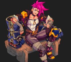 vi (league of legends) from arcane: league of legends by david liu