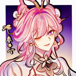 elysia (hi love elf) (honkai impact) from honkai (series)