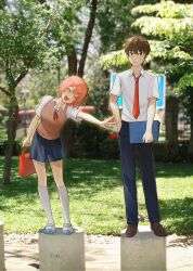 protagonist (doki doki literature club) from doki doki literature club