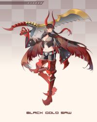 black gold saw from black rock shooter