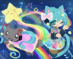 hatsune miku from nyanyanyanyanyanyanya! (vocaloid)