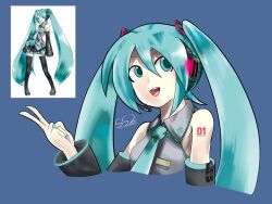 hatsune miku from vocaloid