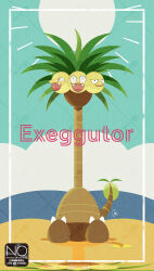 alolan exeggutor from pokemon by meme (sleepsheep)