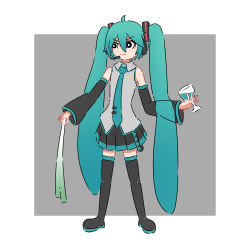 hatsune miku from vocaloid