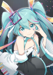 hatsune miku from vocaloid by agonasubi