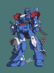 blue destiny 02 from gundam