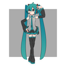 hatsune miku from vocaloid