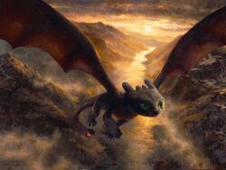 toothless from how to train your dragon (series)